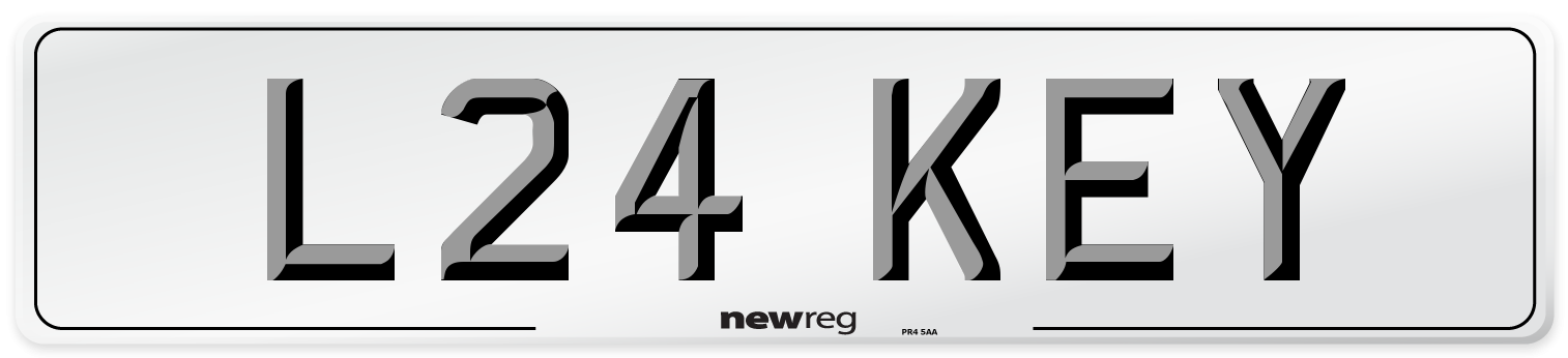 L24 KEY Number Plate from New Reg
